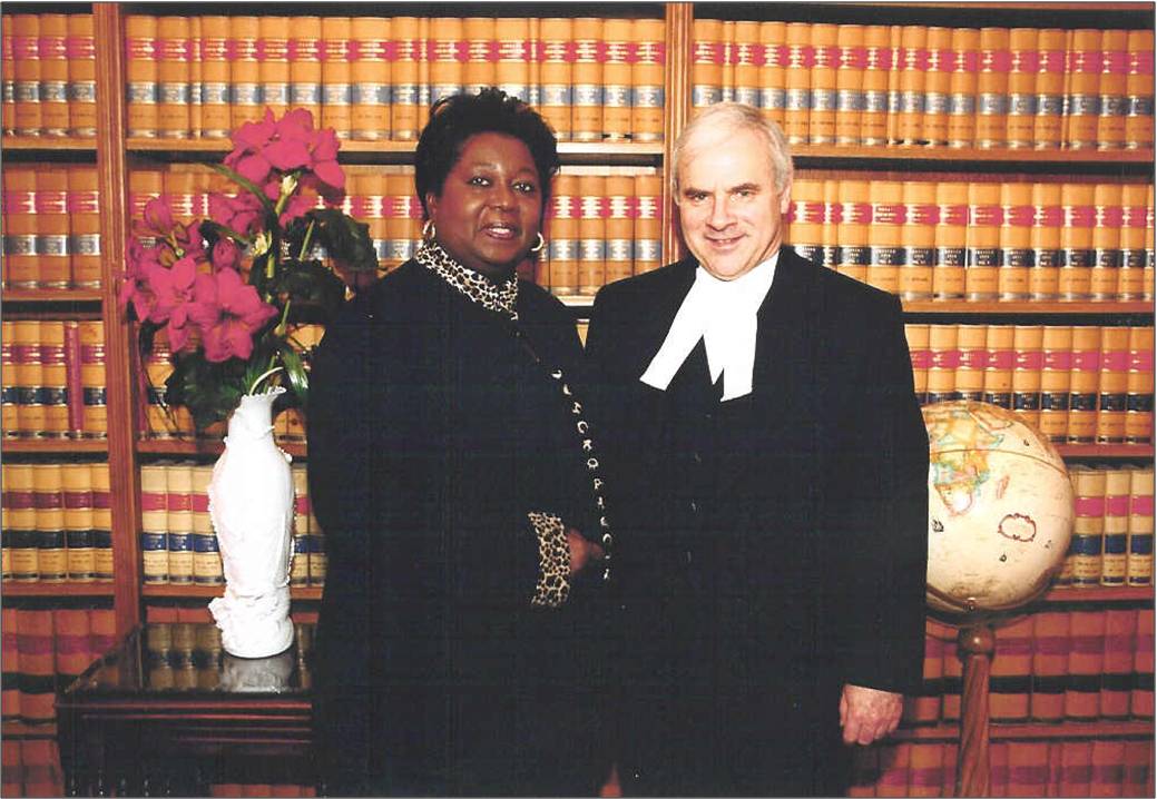 JA with House of Commons Speaker Peter Milliken, 1997