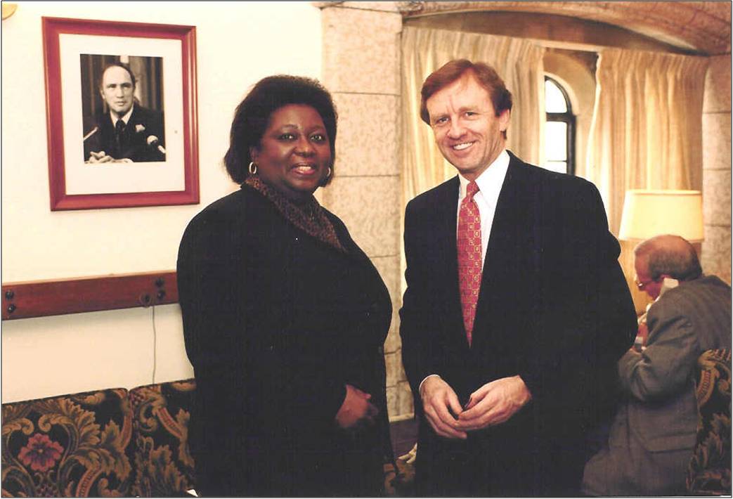 JA with Justice Minister Allan Rock