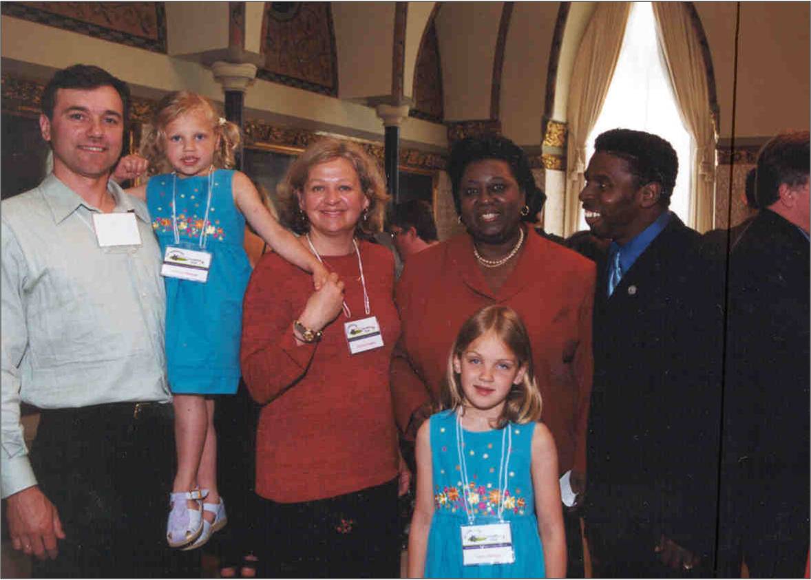 JA with constituents and Pinball Clemens