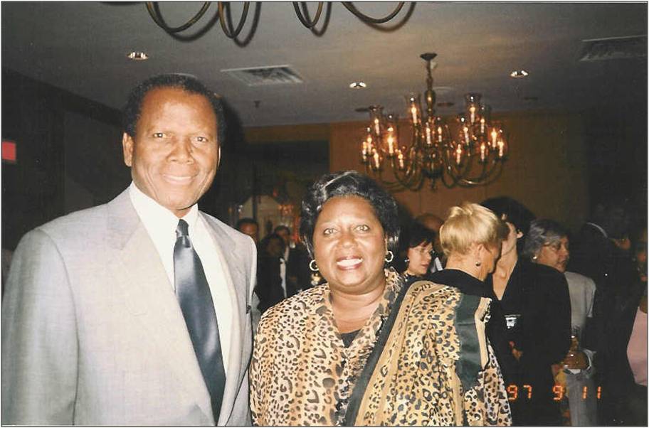 JA with the great Sidney Poitier, 1997