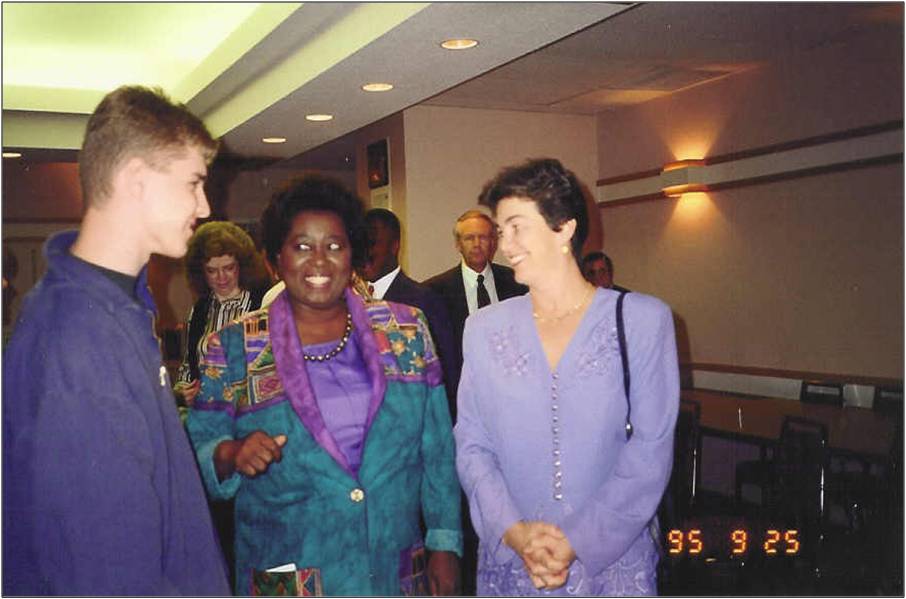 JA with then Deputy PM Sheila Copps, 1995